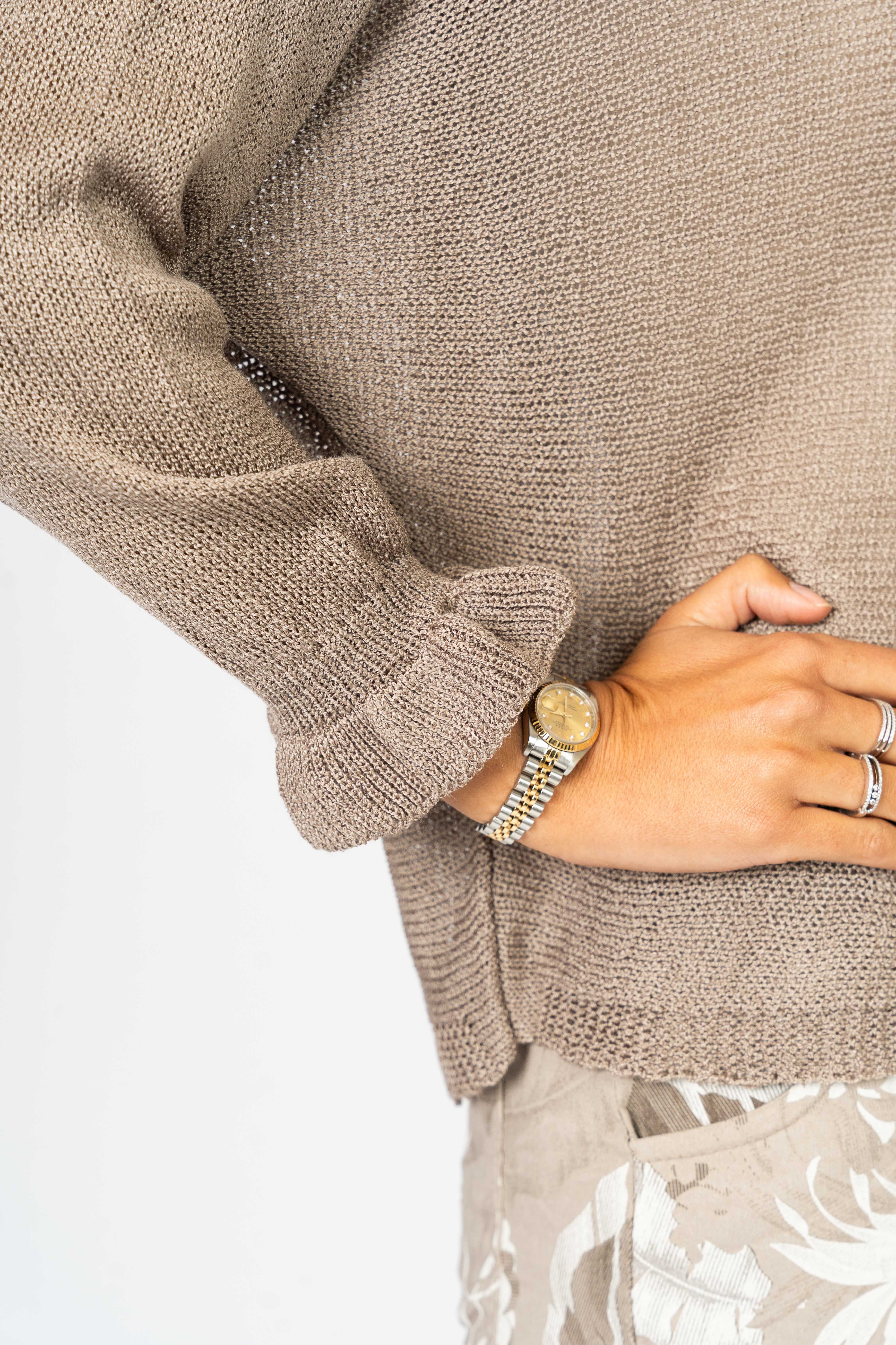Sweater with Rhinestone details on back