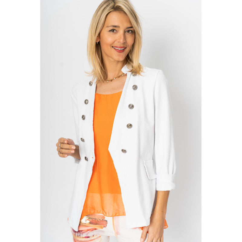 Cotton V closure Jacket