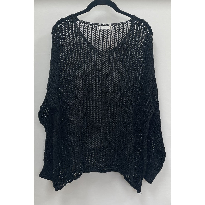 Open Knit Long Sleeve