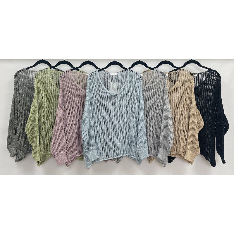 Open Knit Long Sleeve