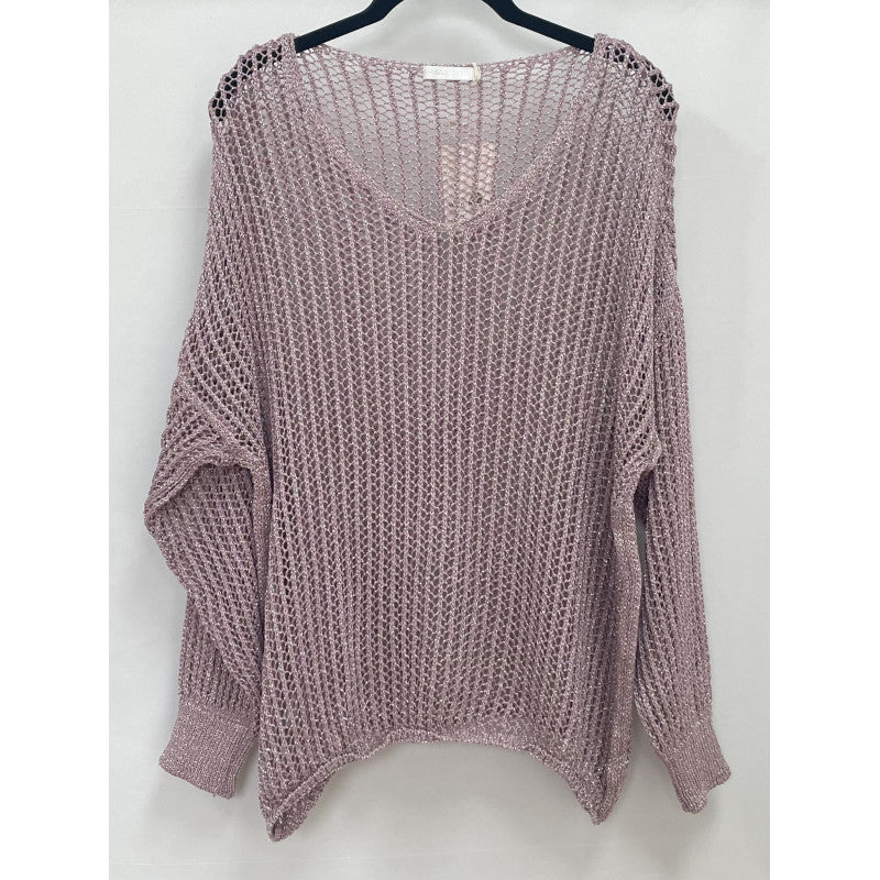 Open Knit Long Sleeve