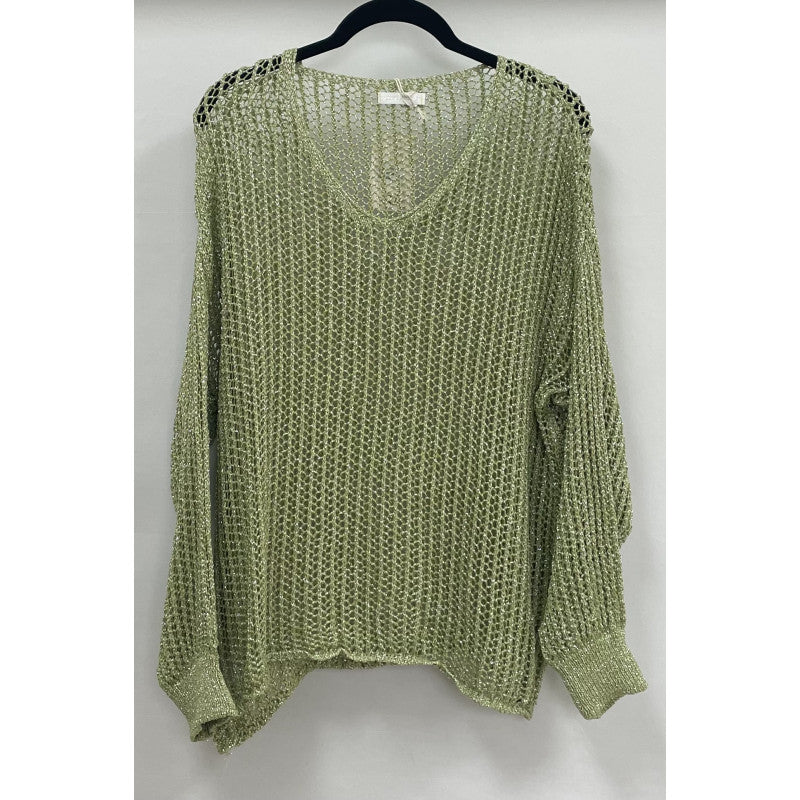 Open Knit Long Sleeve