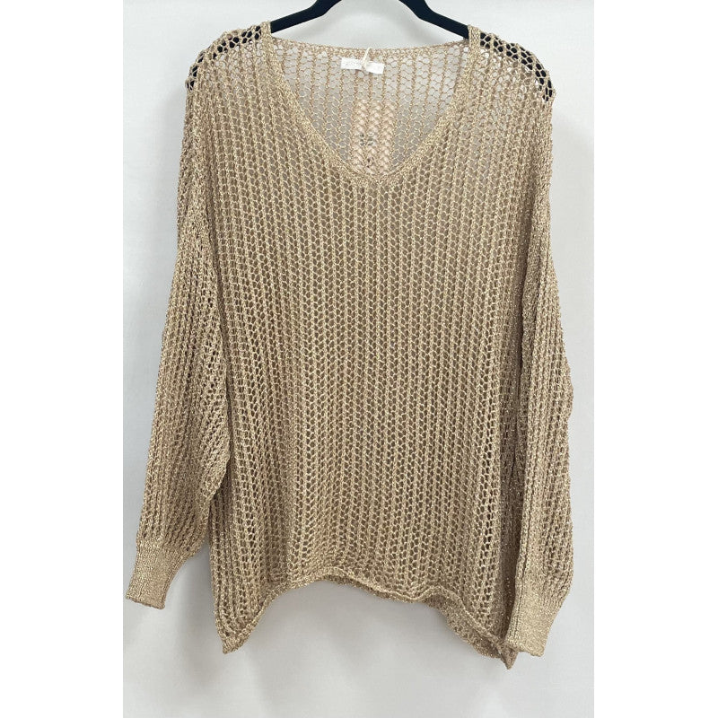 Open Knit Long Sleeve