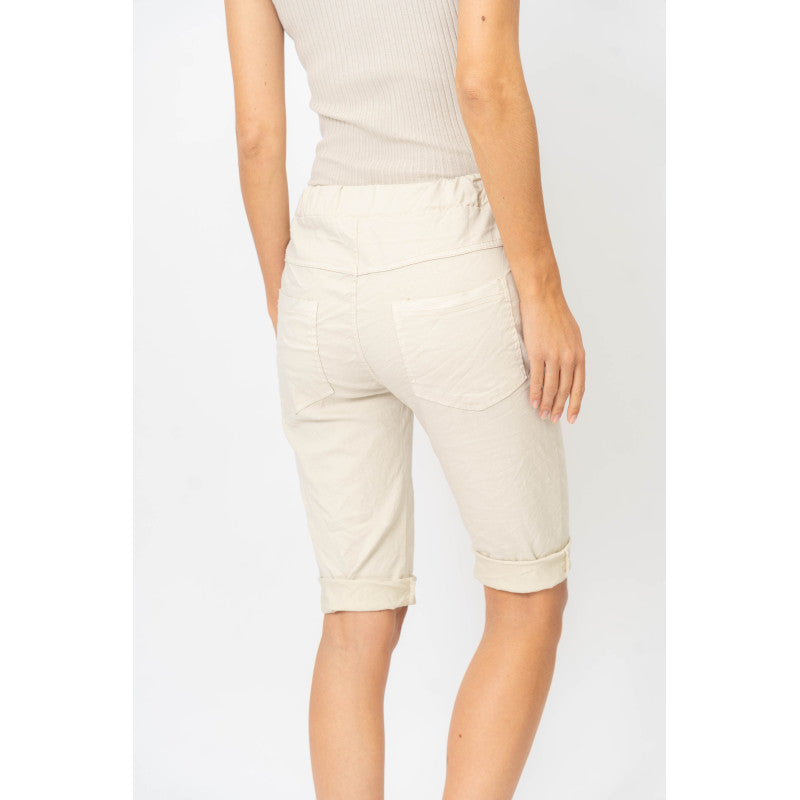 Embroidered Flower Shorts