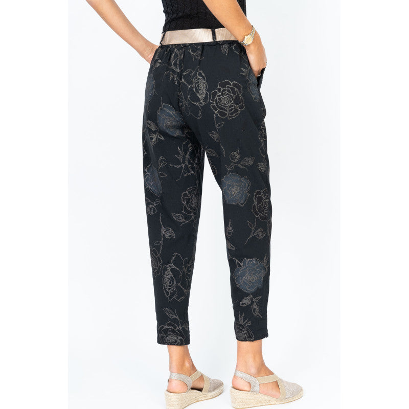 Gold Roses Pant