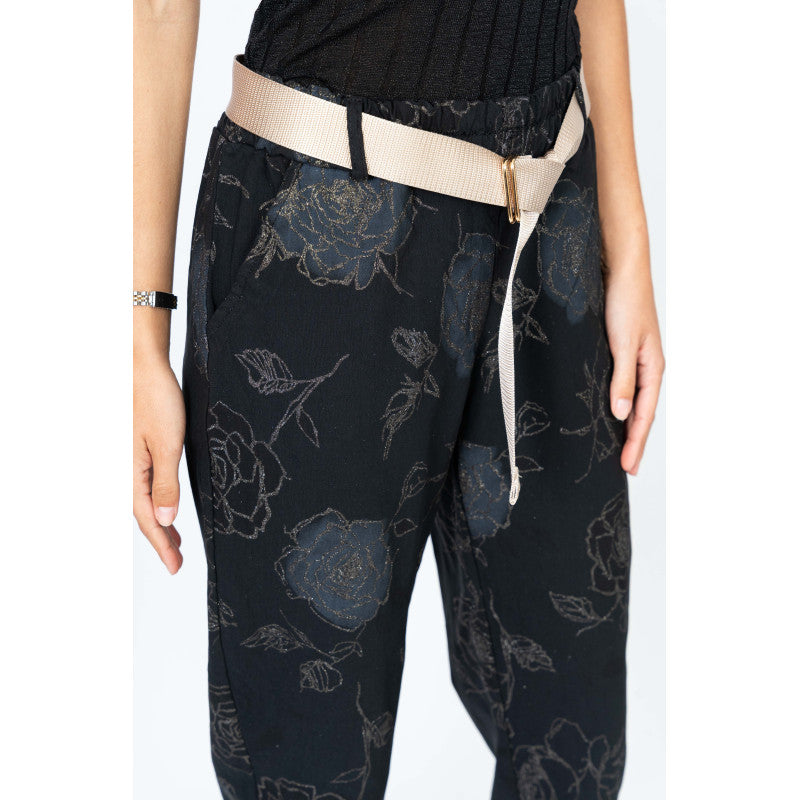 Gold Roses Pant