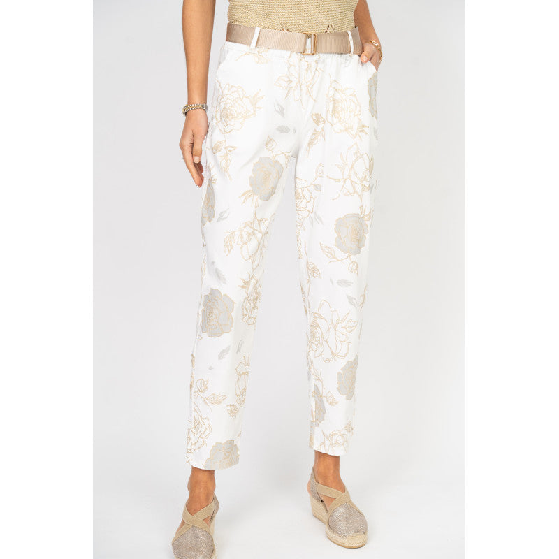 Gold Roses Pant