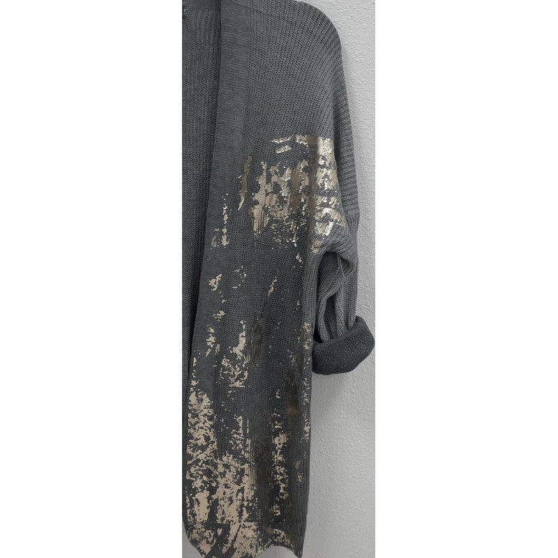 Gold shimmer knitted Cardigan