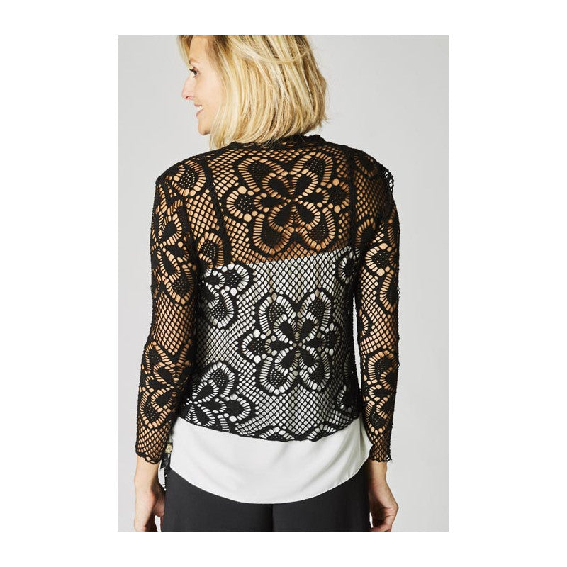 Laser cut cardigan