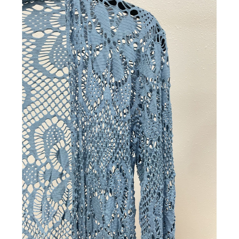 Laser cut cardigan