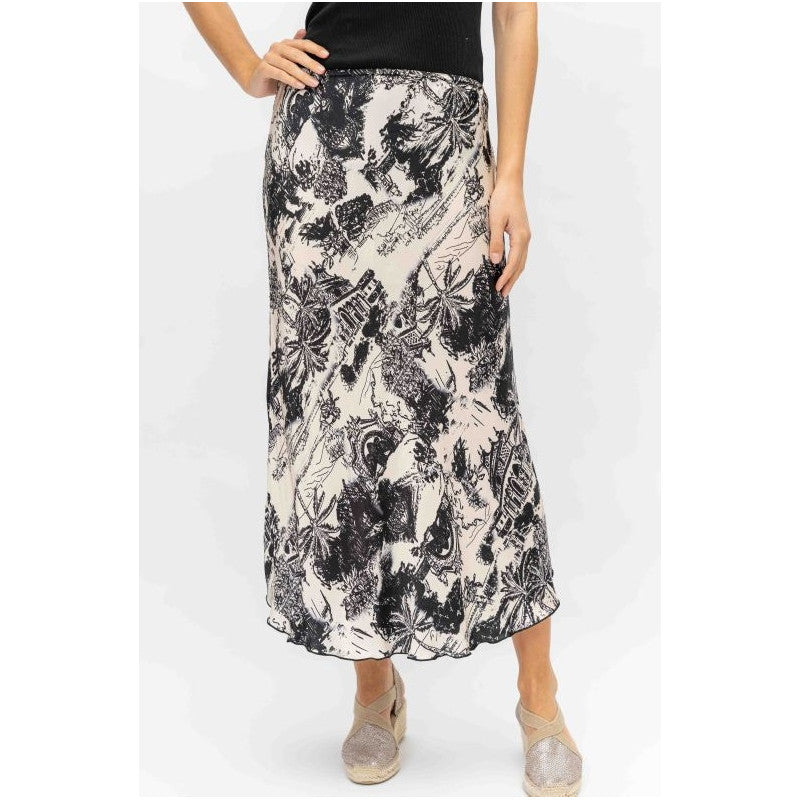 "Jouy" printed Skirt