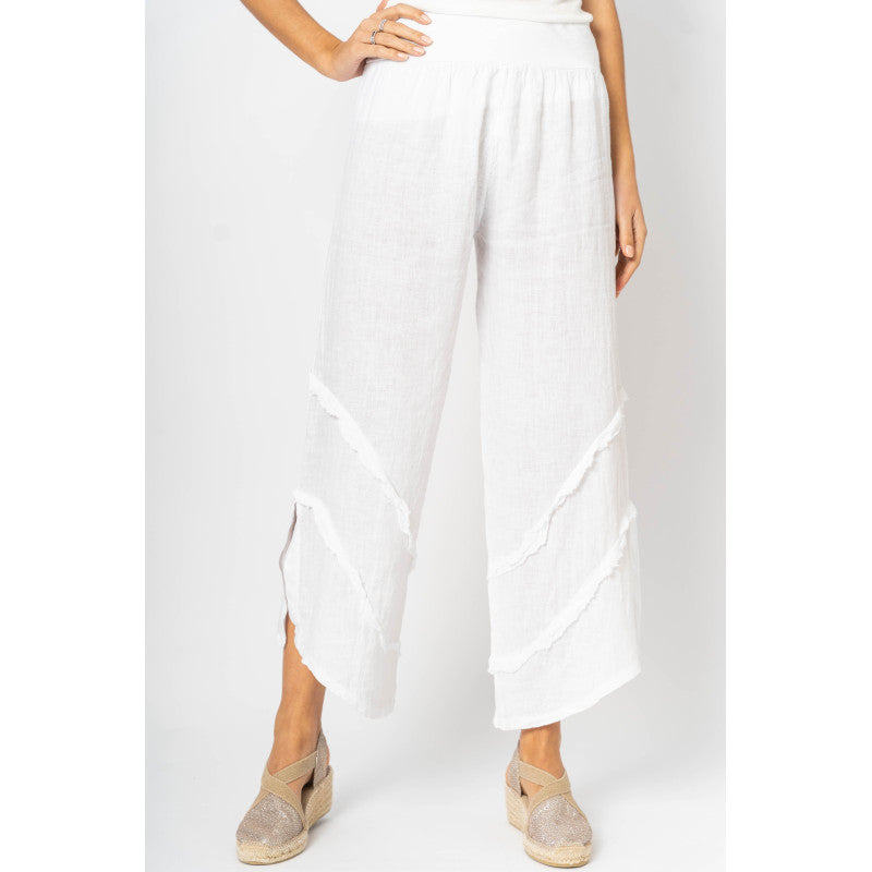 Linen pants w/ Detail at Bottom
