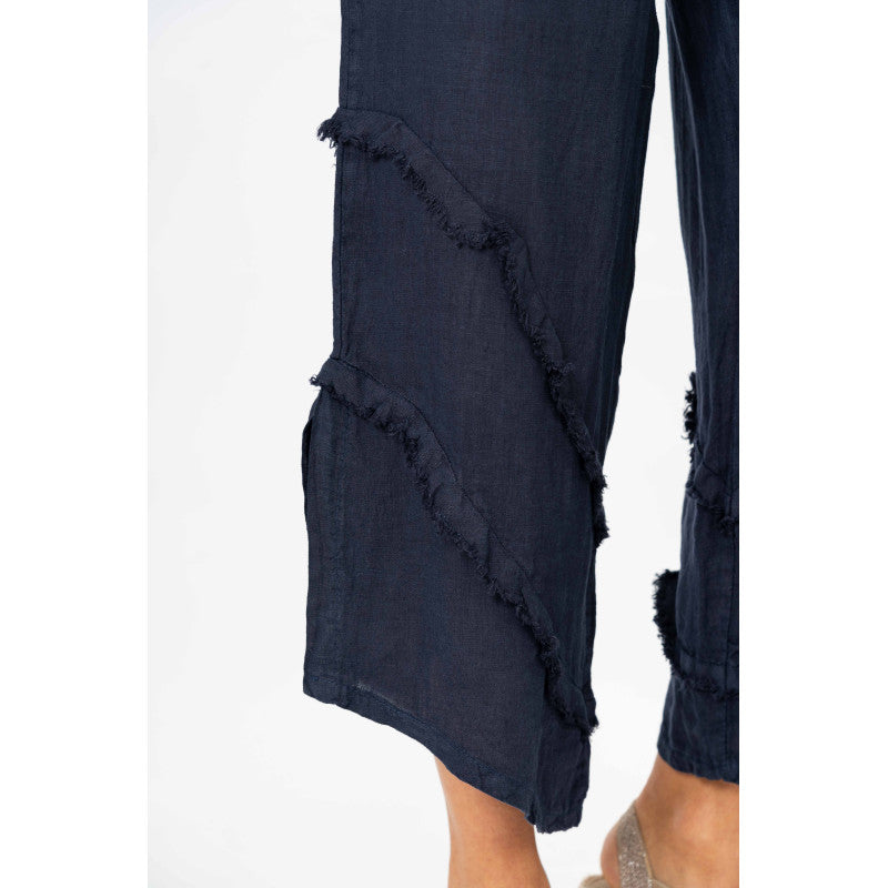 Linen pants w/ Detail at Bottom