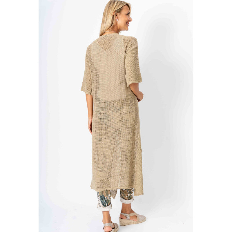 Open Knit Cotton Duster