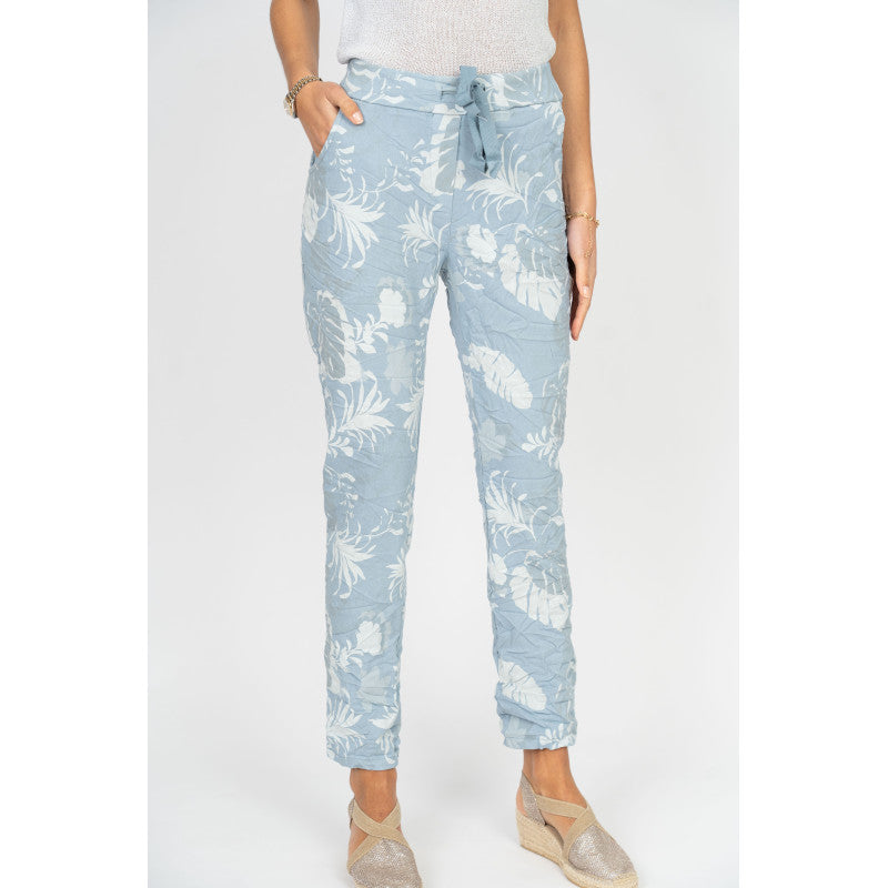 Palm Leaf Print Jegging