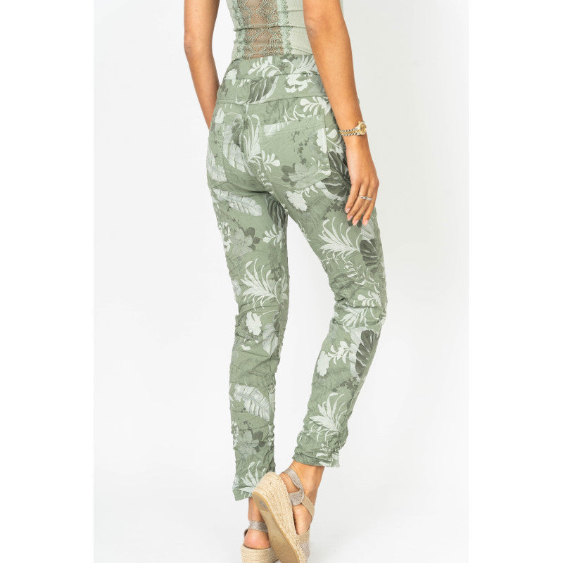 Palm Leaf Print Jegging