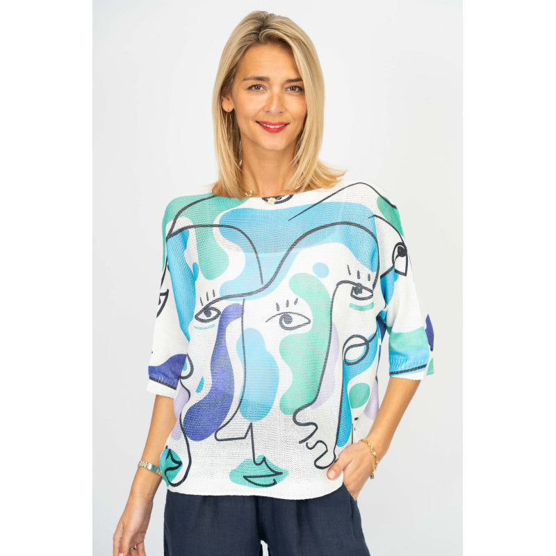 "PIC" BATWING SWEATER