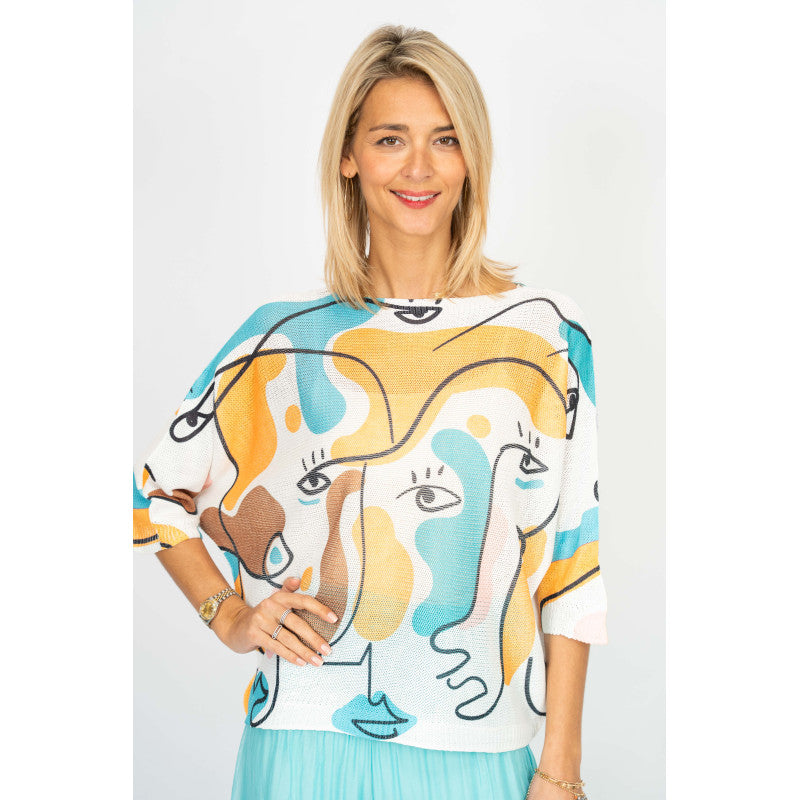 "PIC" BATWING SWEATER