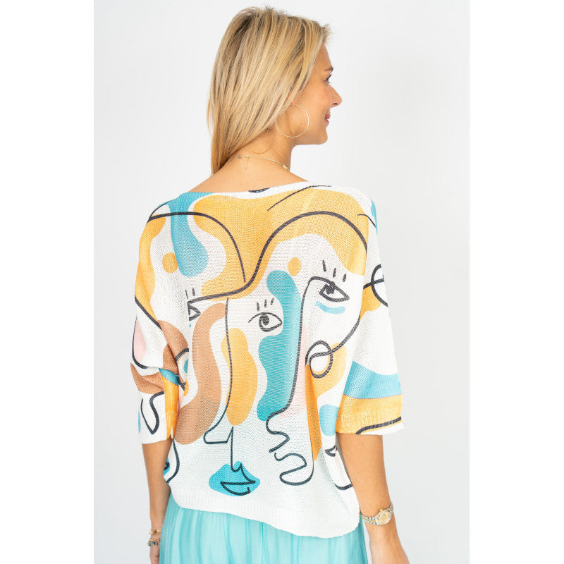 "PIC" BATWING SWEATER