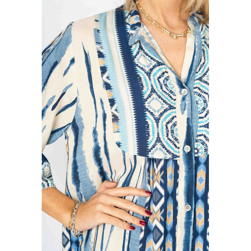 Printed Baby Doll Dress