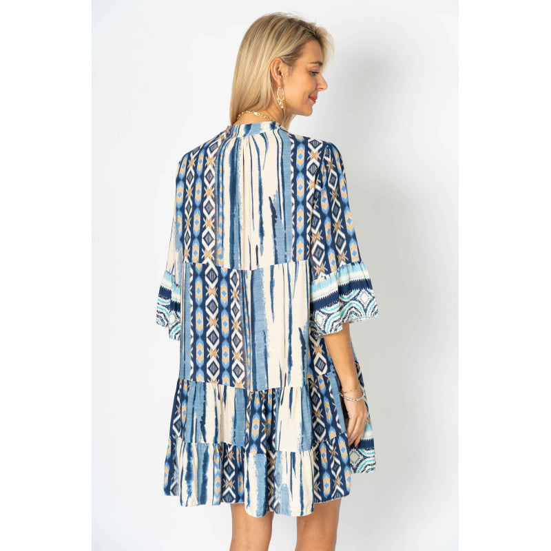 Printed Baby Doll Dress