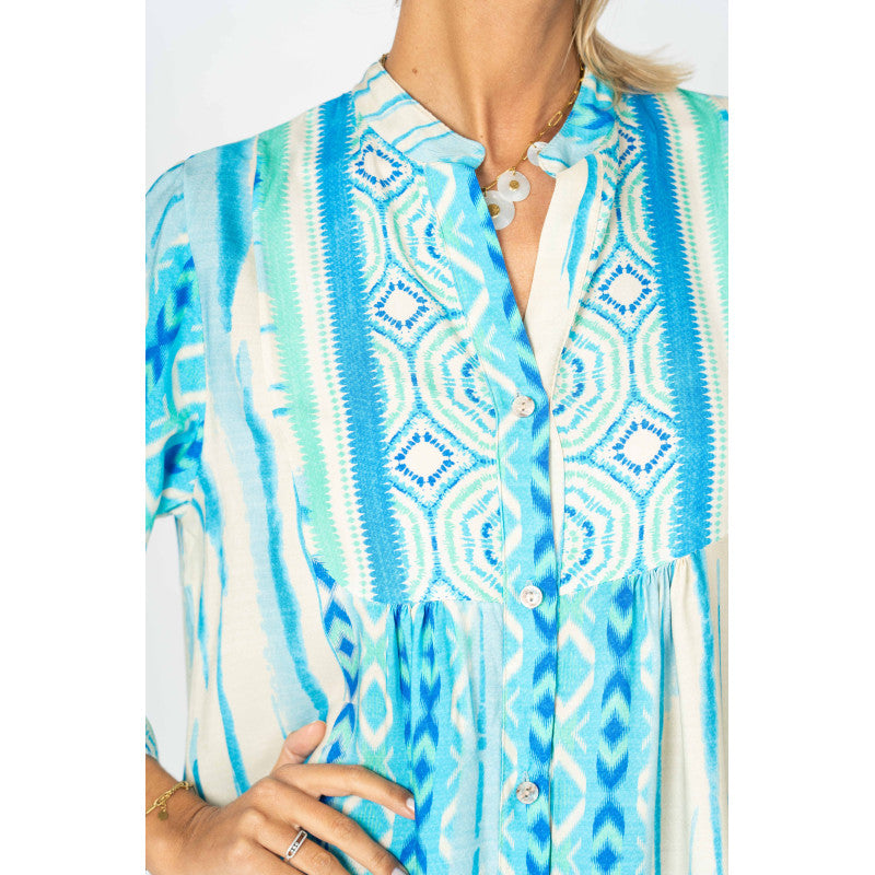 Printed Baby Doll Dress