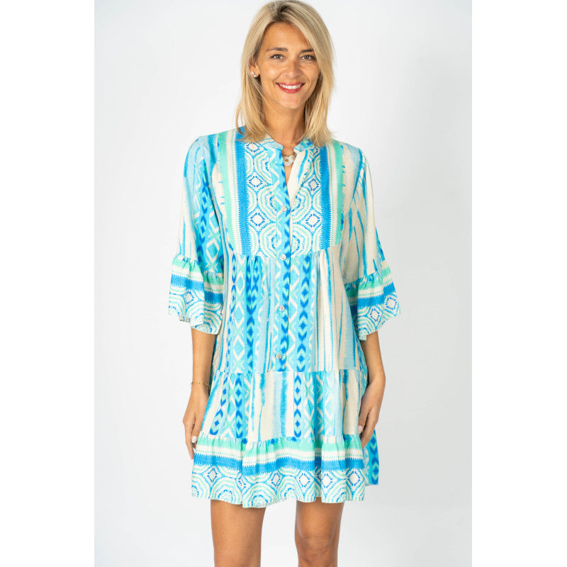 Printed Baby Doll Dress