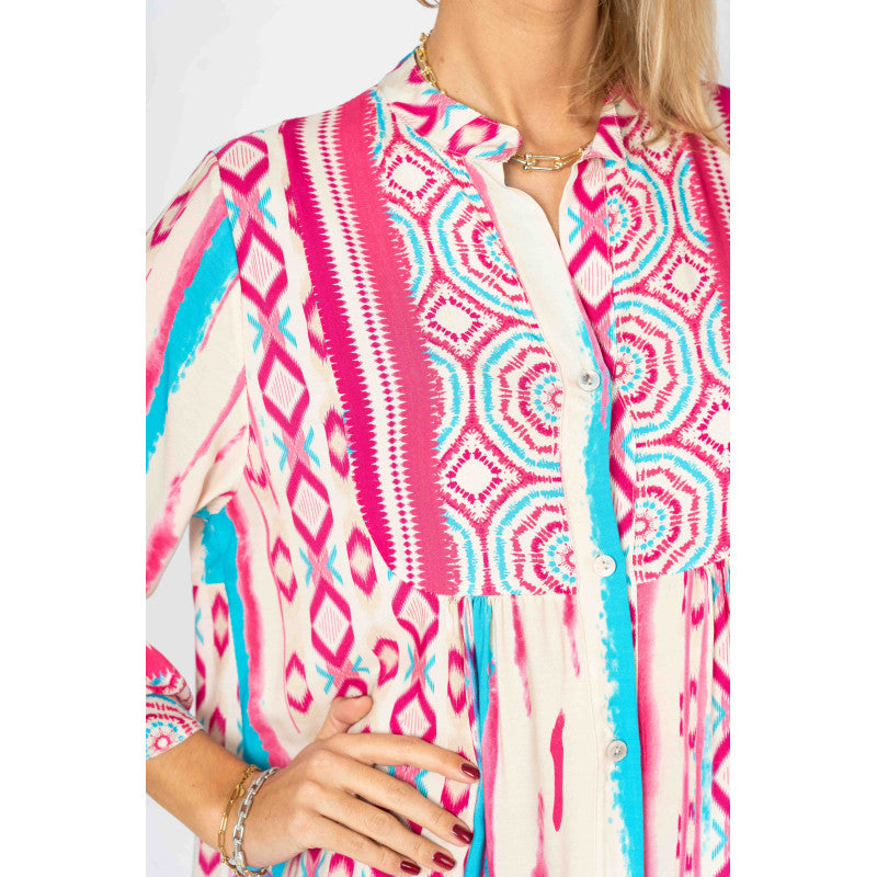 Printed Baby Doll Dress