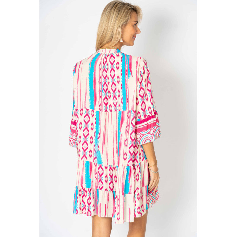 Printed Baby Doll Dress