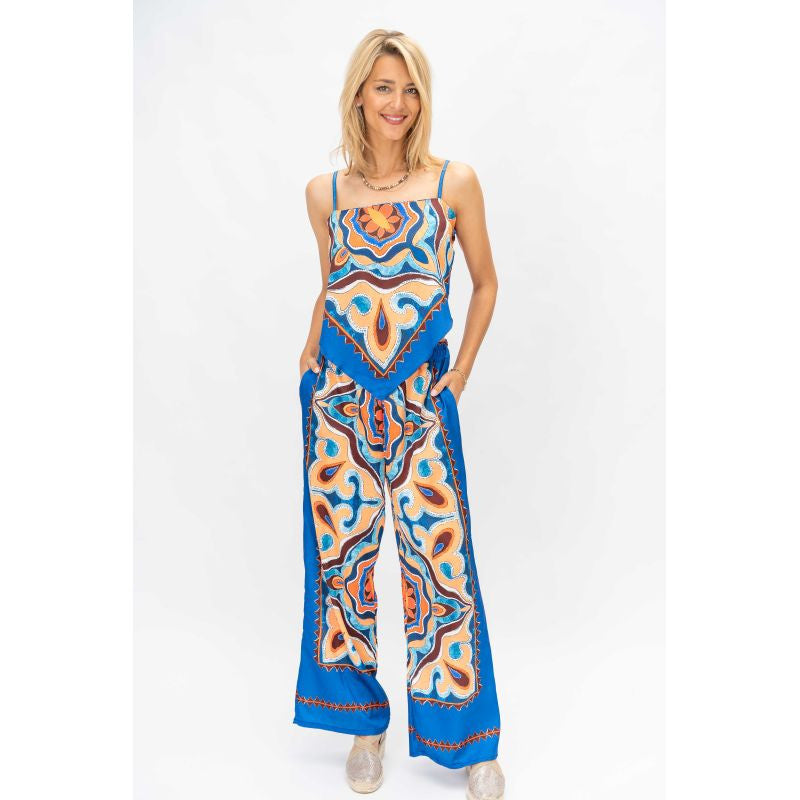 Printed Palazzo and Top Set