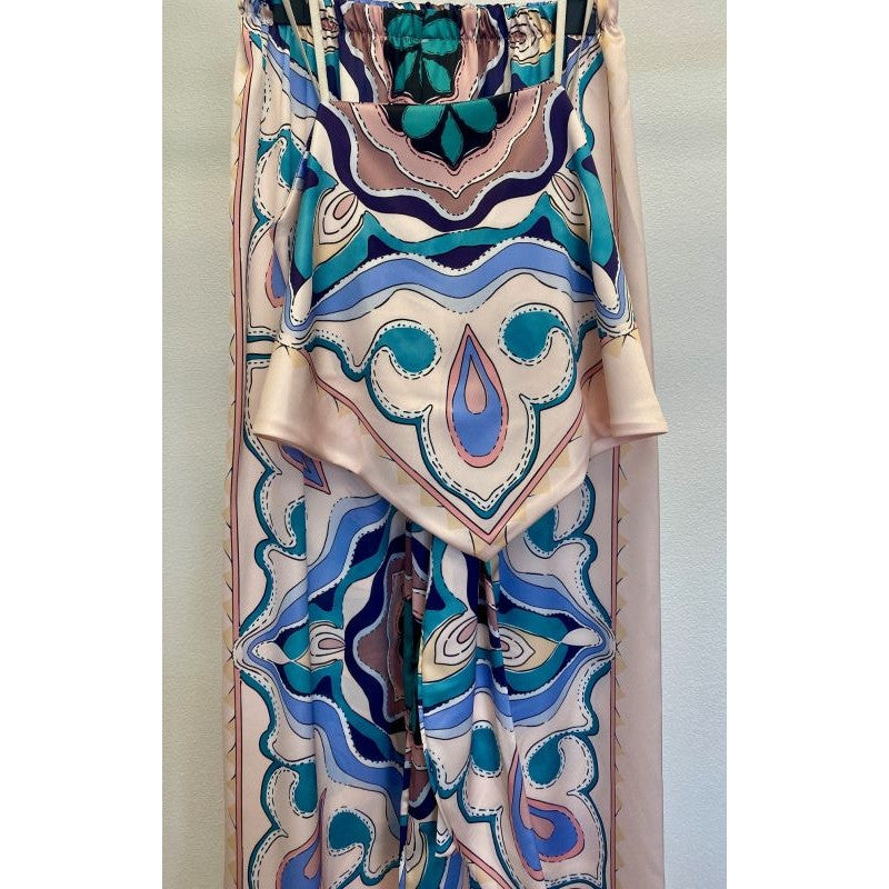 Printed Palazzo and Top Set