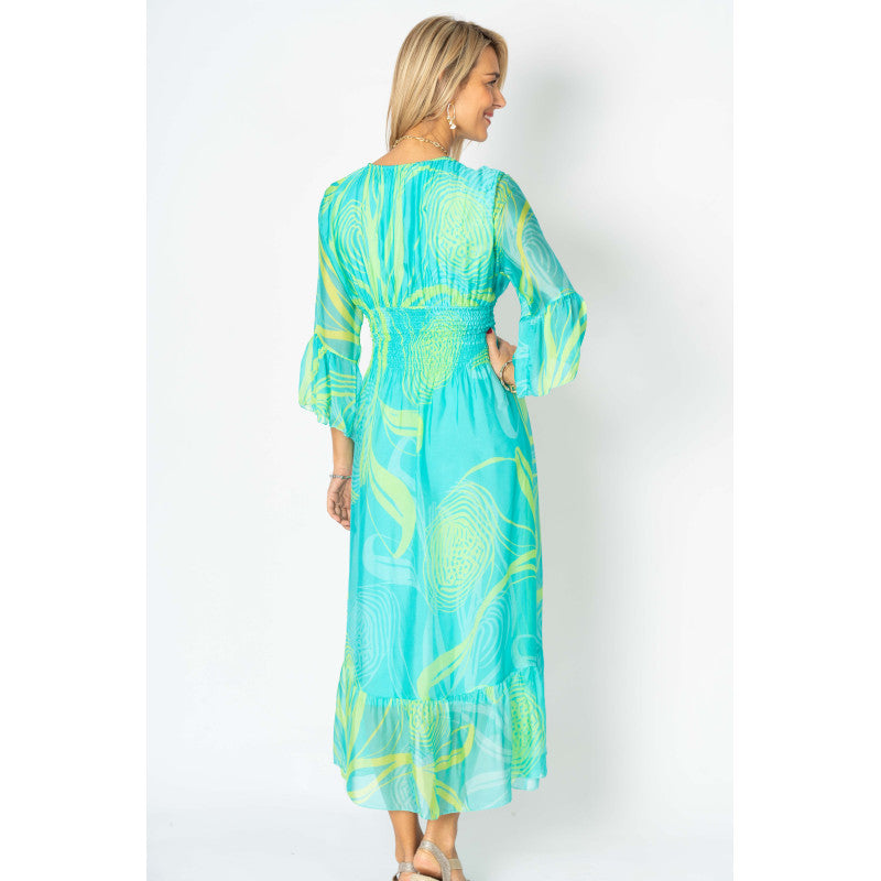 Printed Silk Dress Salty Beach Boutique Printed Silk Dress Salty Beach Boutique
