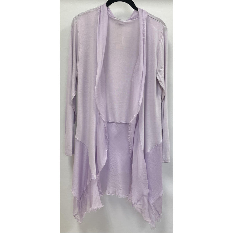 Silk Long Ruffle Jacket