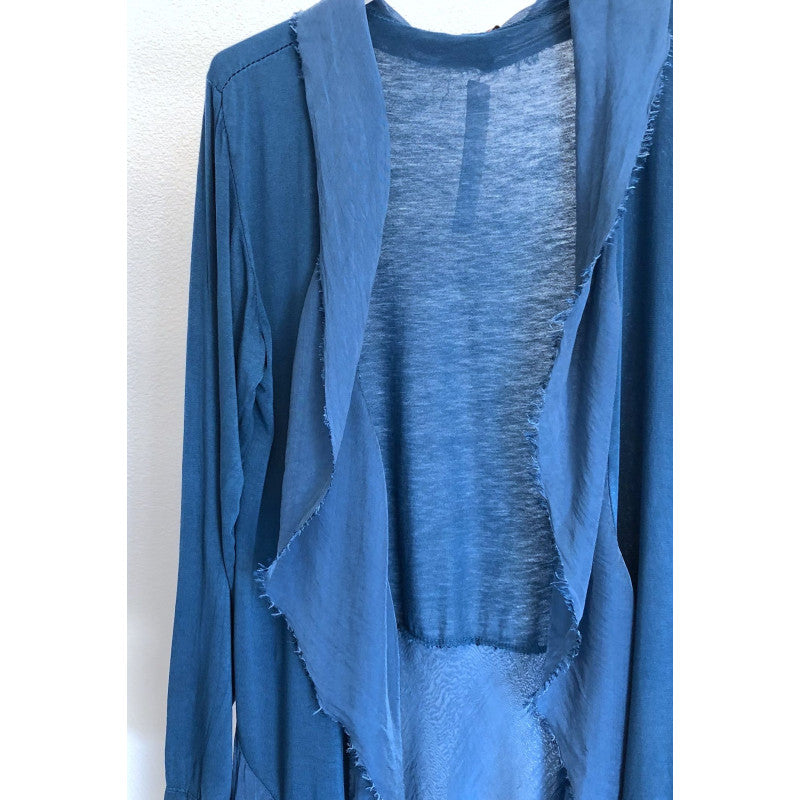 Silk Long Ruffle Jacket