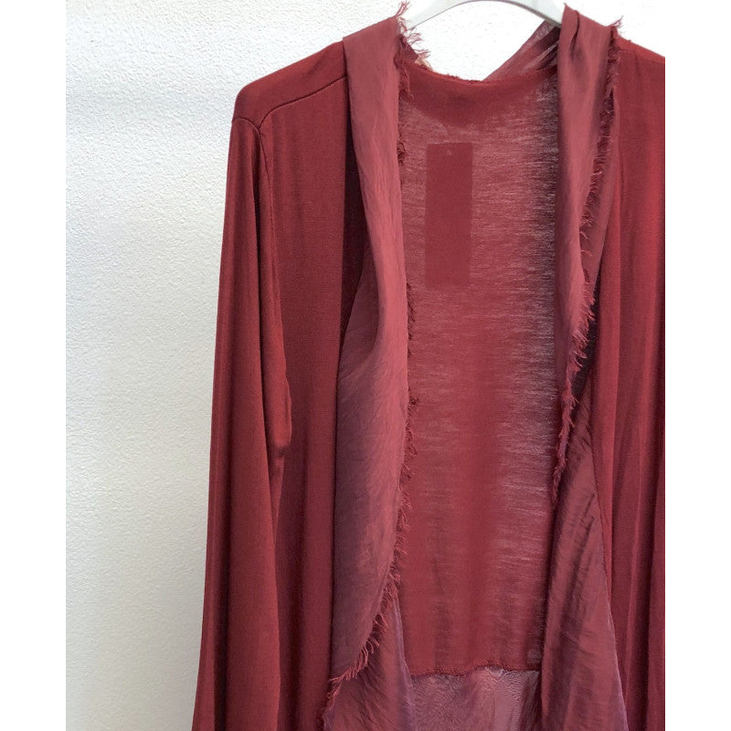 Silk Long Ruffle Jacket