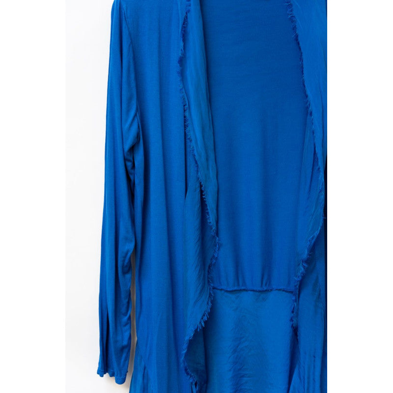 Silk Long Ruffle Jacket