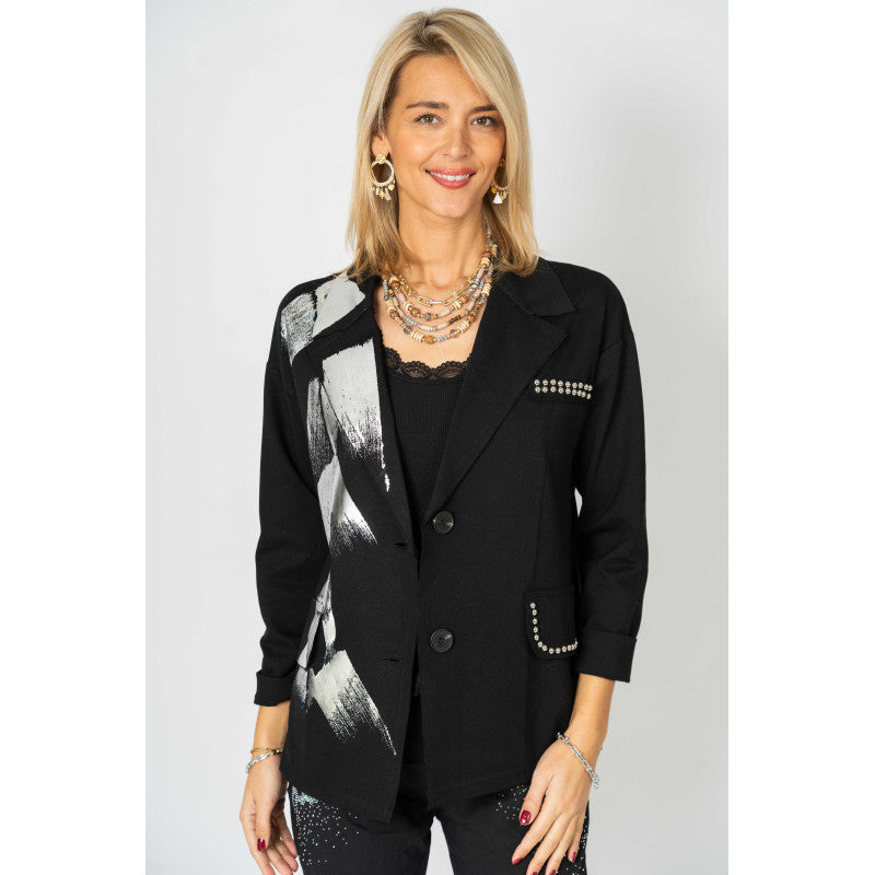 Silver Detailed Blazer