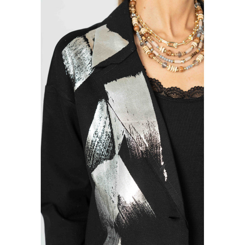 Silver Detailed Blazer