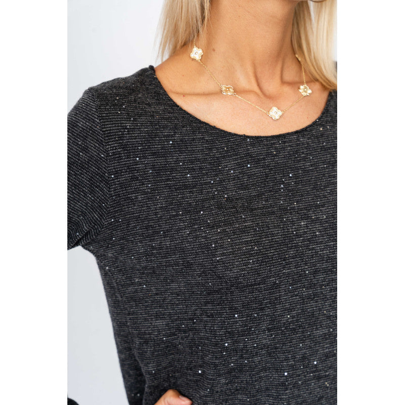 Sized Top with Sequins