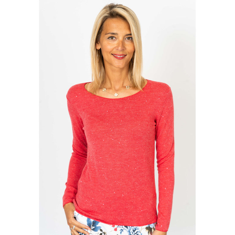 Sized Top with Sequins