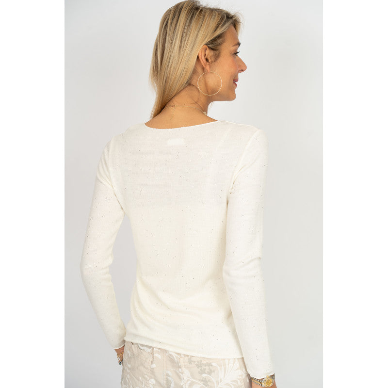 Sized Top with Sequins