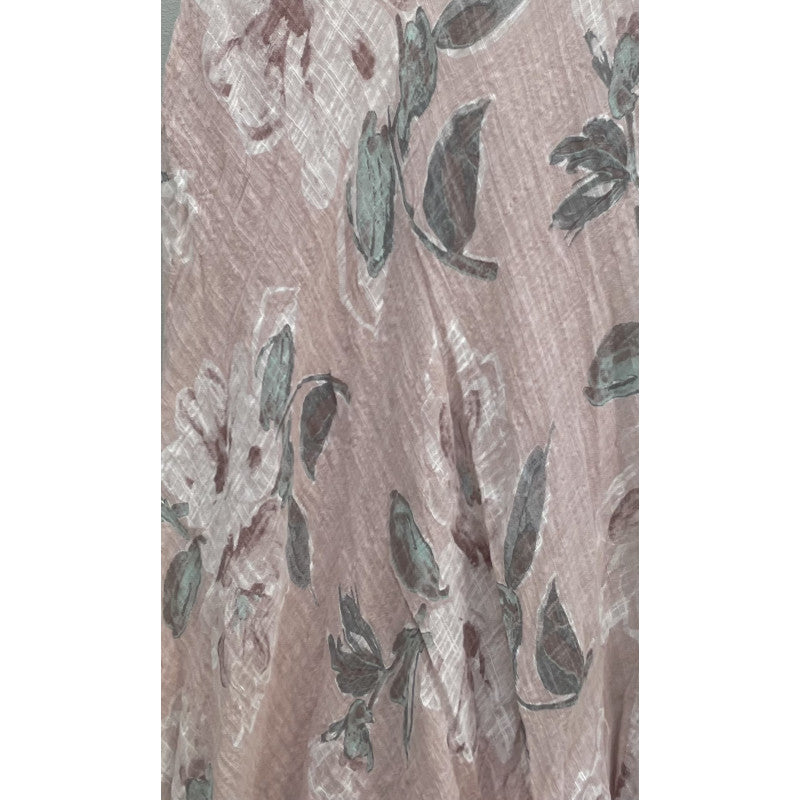 Sleeveless Flower Print Dress