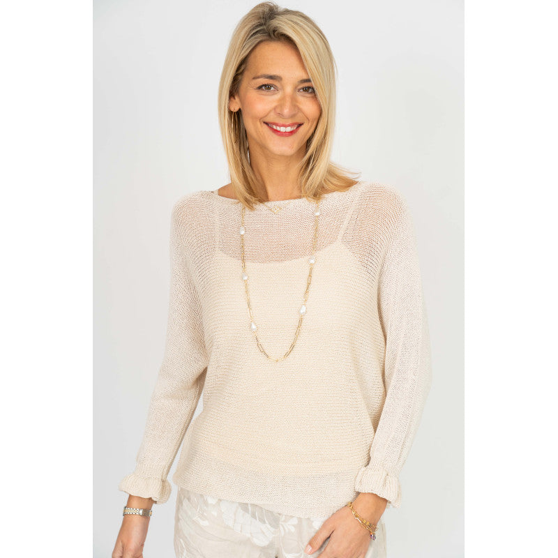 Sweater with Rhinestone details on back