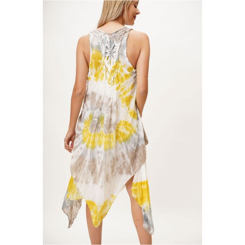 Tie Dye Dress w/ Crochet Back